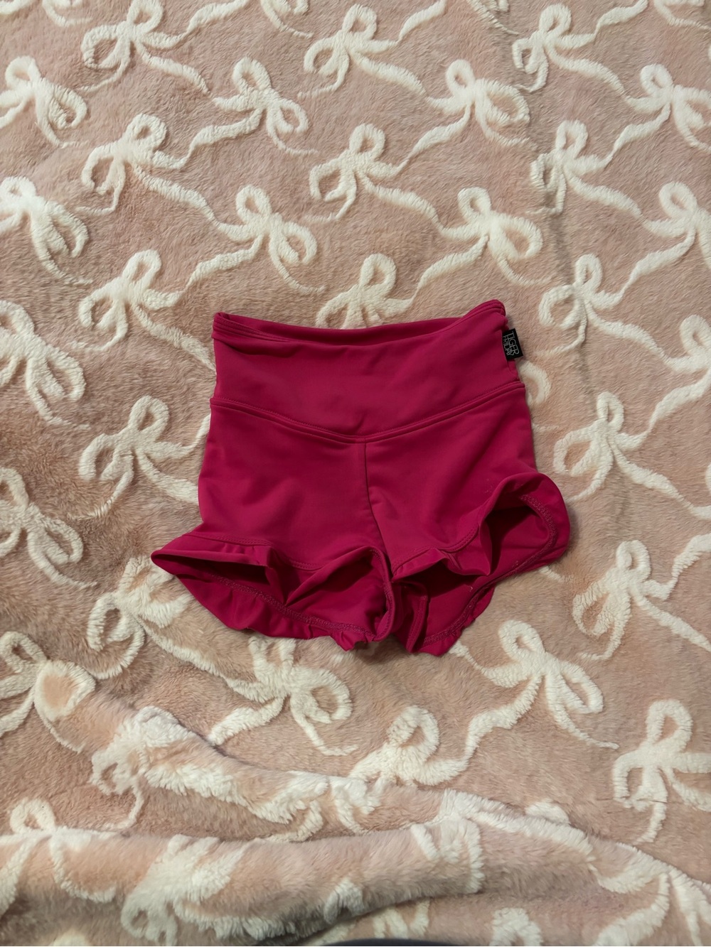 Girls' Ruffle Hem Active Shorts Tiger Friday frilly shorts